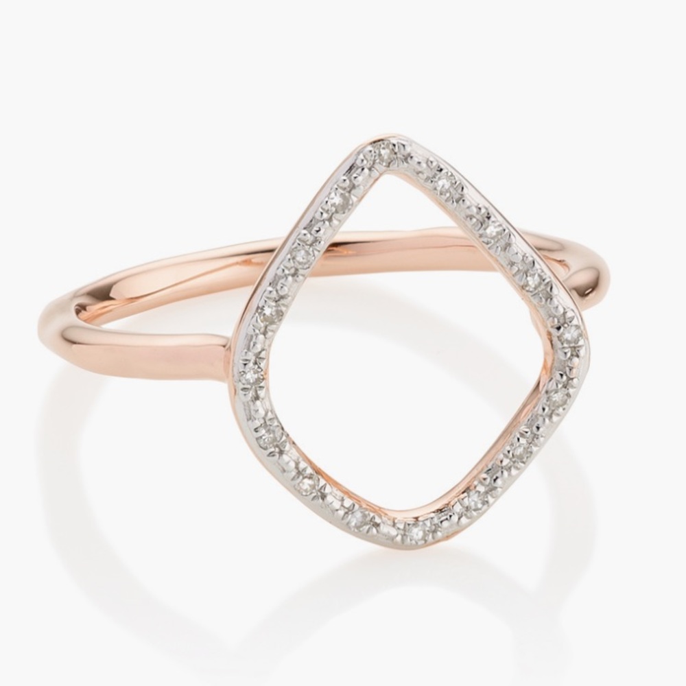 Monica Vinader Riva Diamond Hoop Ring